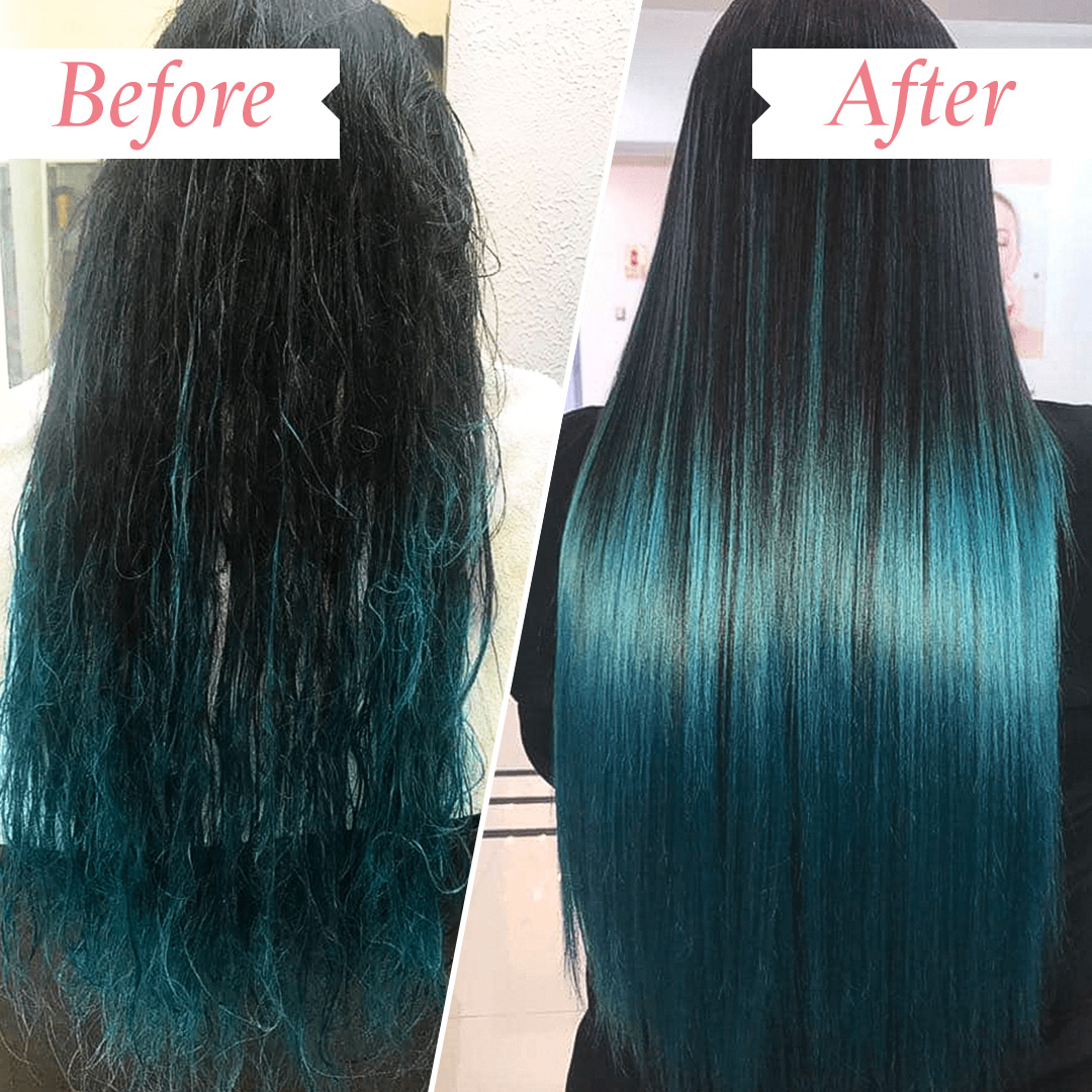 After one use of Bond Builder Restructuring Treatment on Medium Hair